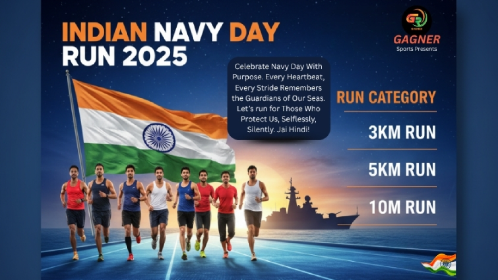 Indian Navy Day Run to Run for Our National Heroes