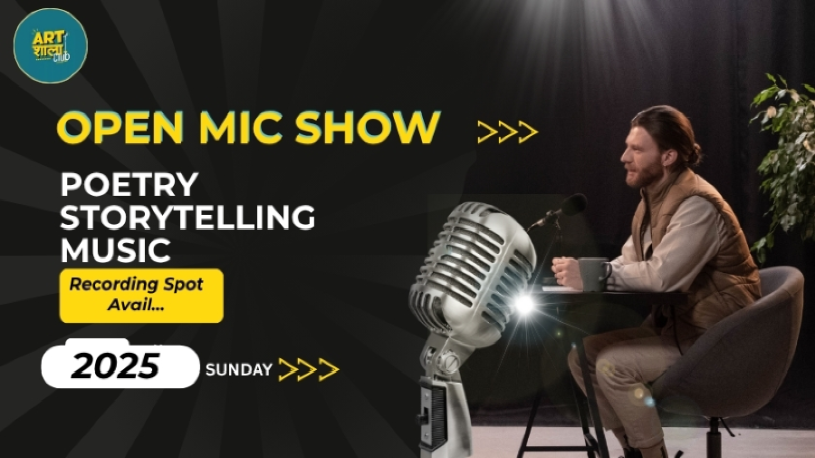 Open Mic for Comedy, Poetry, Storytelling, Singing