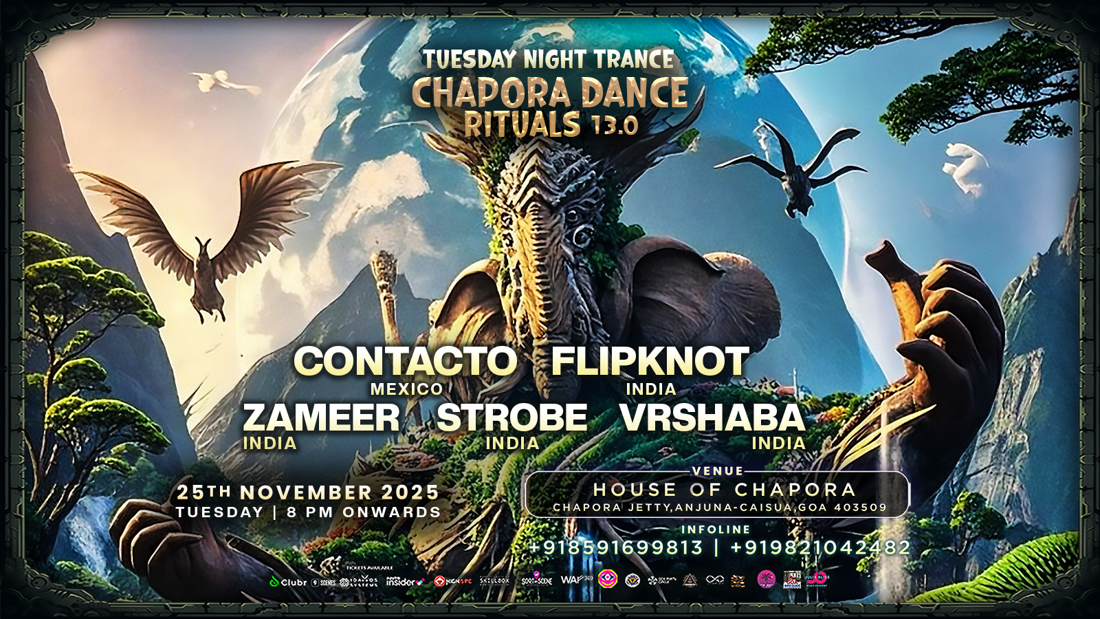 Tuesday Night Trance: Chapora Dance Rituals 13.0
