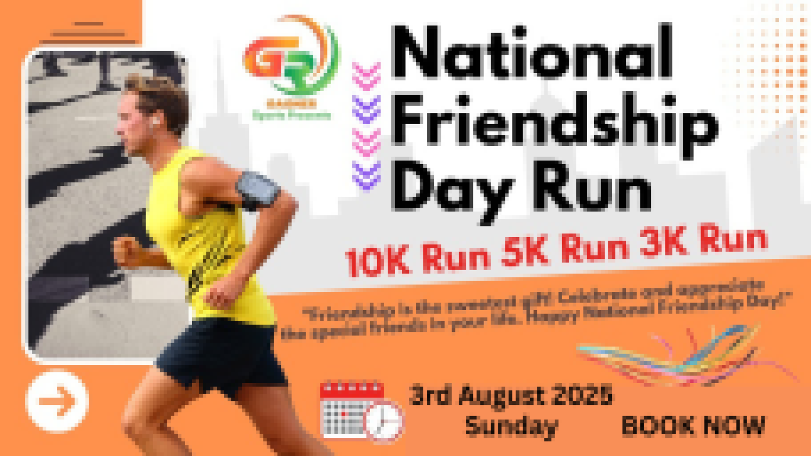 National Friendship Day Marathon – August 3rd ,2025!
