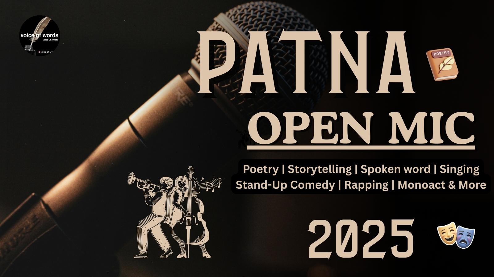 Open Mic event in your city PATNA🎙️