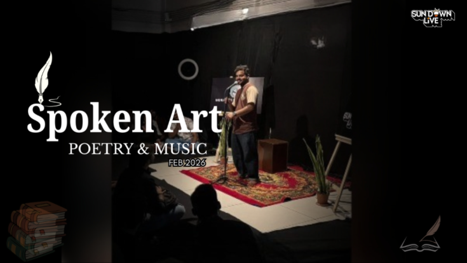 Sunday Spoken Art– Poetry & Music Open Mic