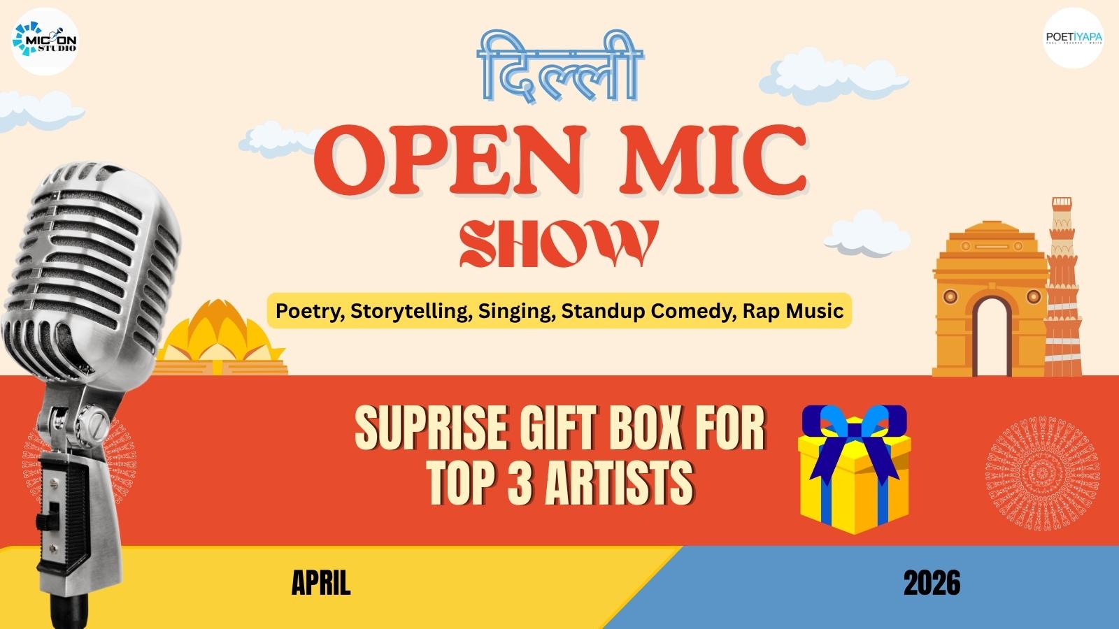Delhi Open Mic – Presented by Poetiyapa