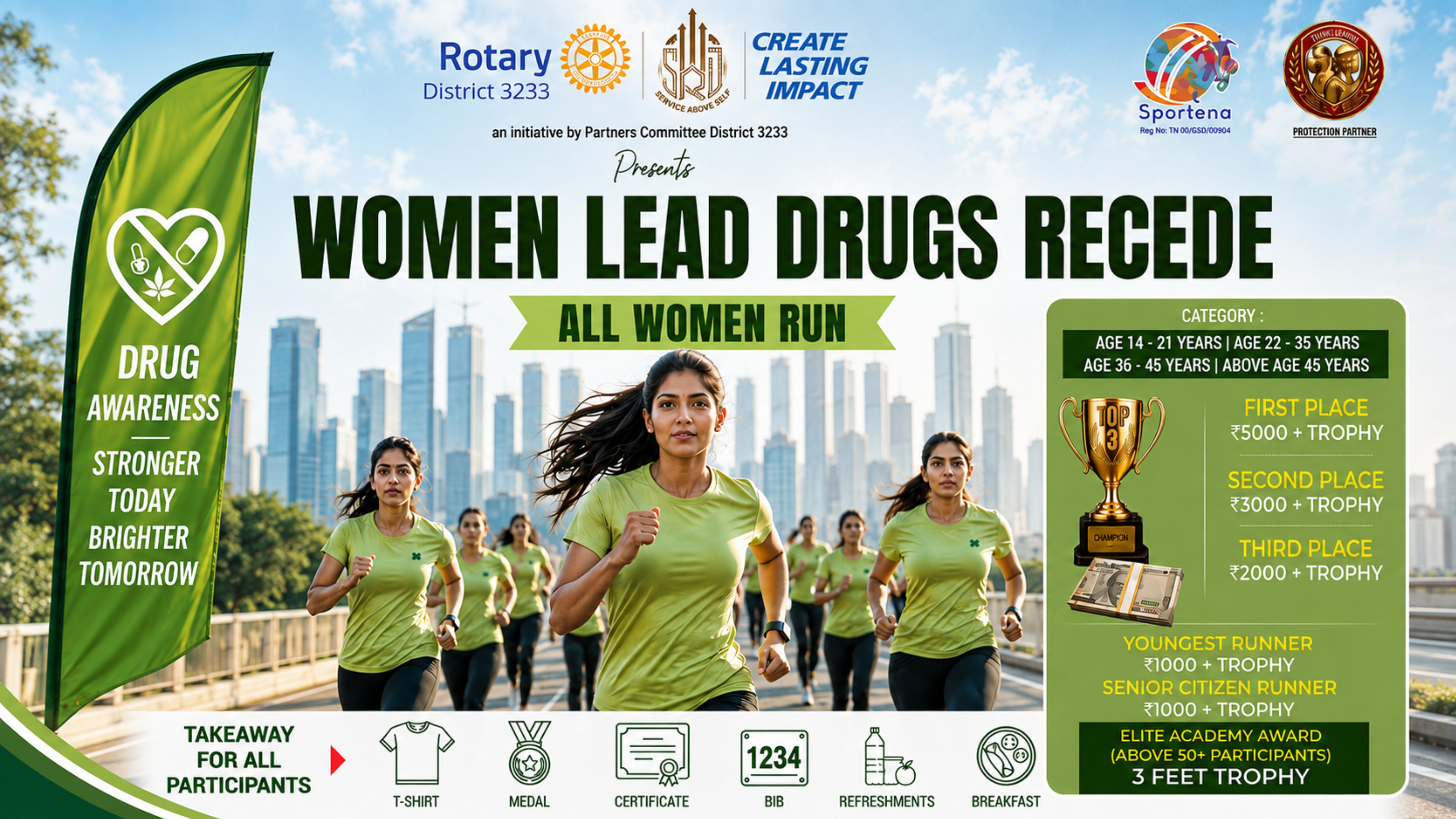 WOMEN LEAD – DRUGS RECEDE