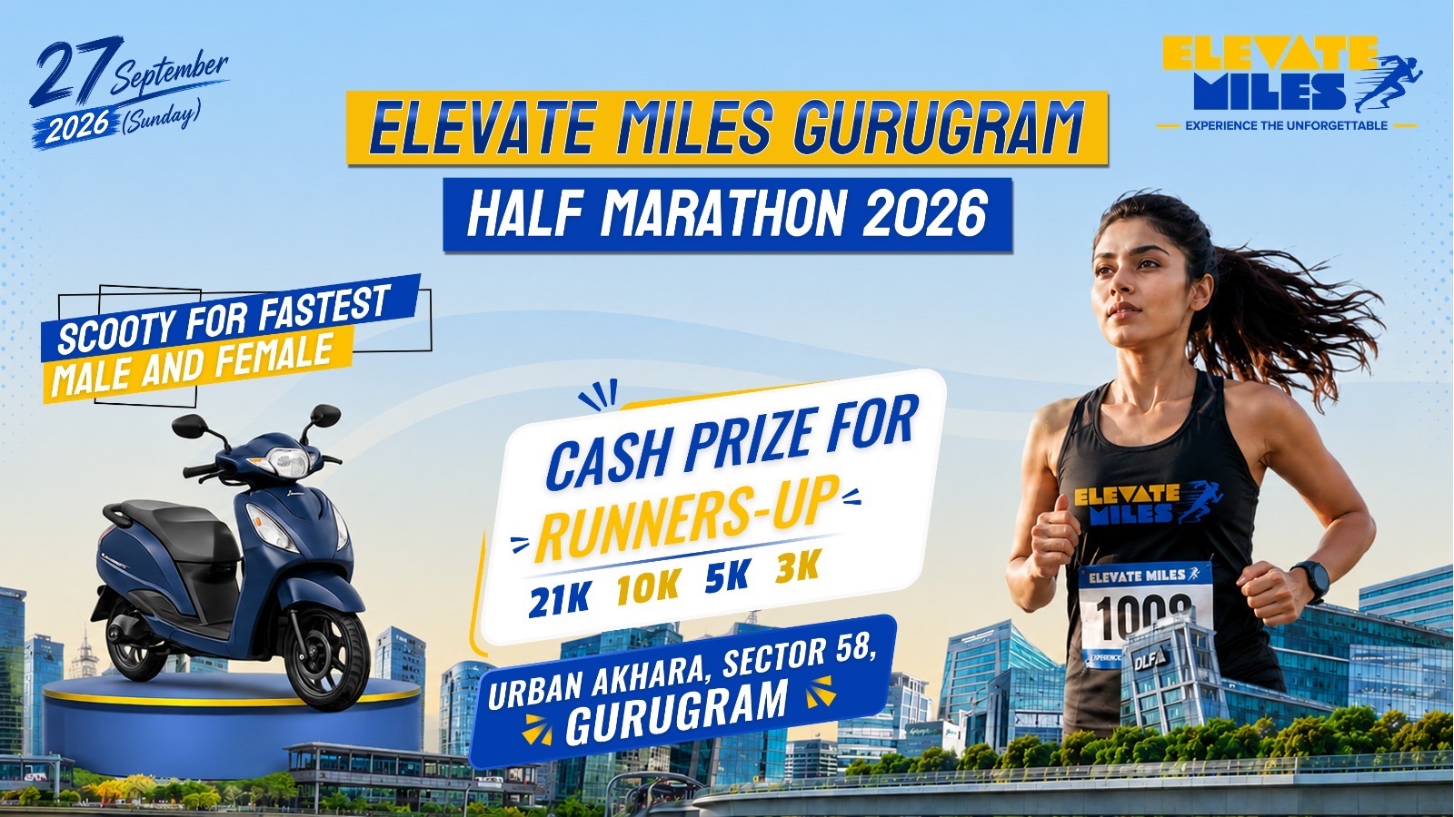 ELEVATE MILES – GURUGRAM HALF MARATHON 2026
