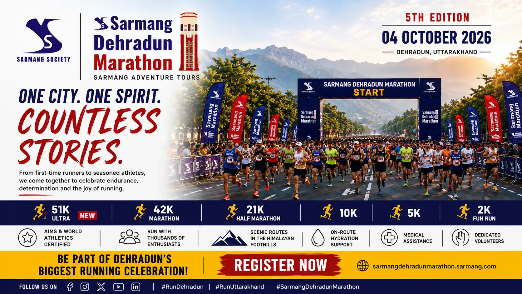 Sarmang Dehradun Marathon 2026 - 5TH  Edition